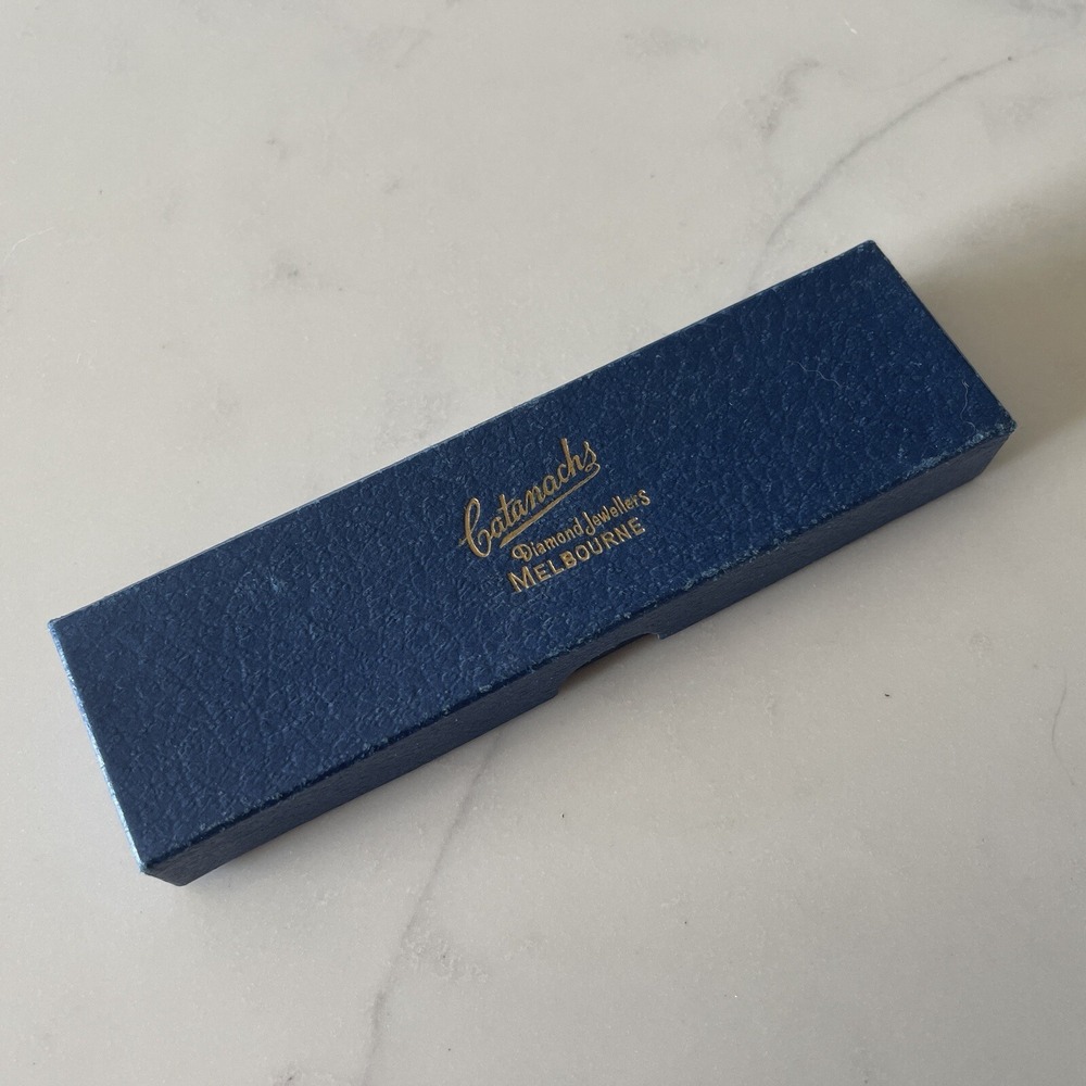 Catanachs Diamond Jewellers Melbourne Box Only 6" x 1" Vintage
